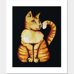 Orange Cat Posters and Art